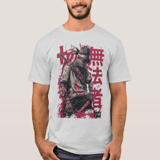 Tokyo Yami – Samurai Vrijbuiter met Japanse Typogr T-shirt