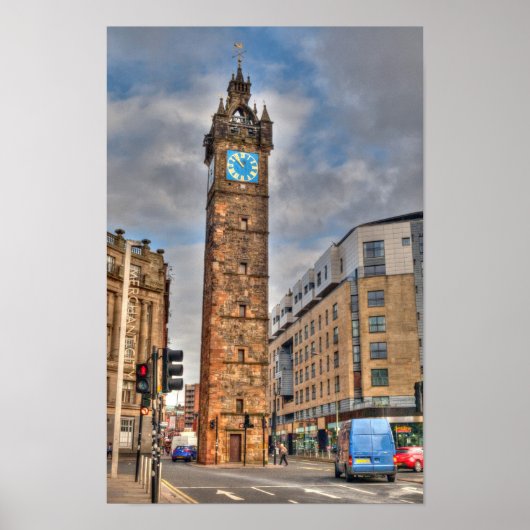 Tolbooth Steeple, Glasgow Poster (Voorkant)