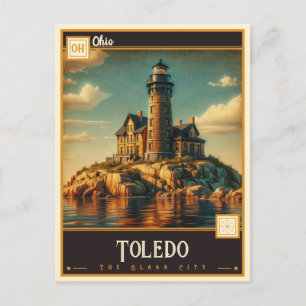 Toledo, Ohio Antiek Briefkaart