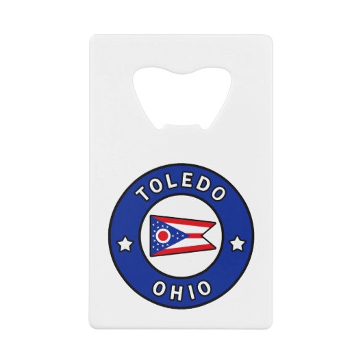Toledo Ohio Kredietkaart Flessenopener (Voorkant)