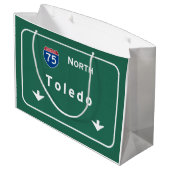 Toledo Ohio oh Interstate Highway Freeway : Groot Cadeauzakje (Achterkant Gekanteld)