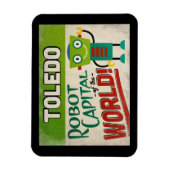 Toledo Ohio Robot - Funny  Magneet (Verticaal)