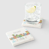 TOLEDO OHIO SKYLINE STENEN ONDERZETTER (Zijkant)