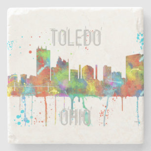TOLEDO OHIO SKYLINE STENEN ONDERZETTER