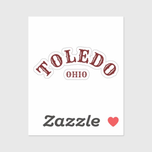 Toledo, Ohio Sticker (Vel)