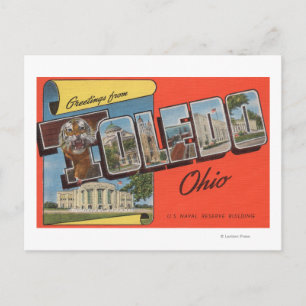 Toledo, Ohio - US Naval Reserve Building Briefkaart