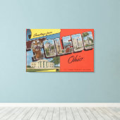 Toledo, Ohio - US Naval Reserve Building Canvas Afdruk (Insitu (Houten vloer))