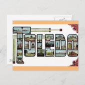 Toledo Ohio Vintage Travel Briefkaart (Voorkant / Achterkant)