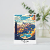 Toledo Spanje Reizen  Illustratie Briefkaart (Staand voorkant)