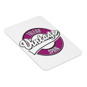 Toledo spanje retro stijl logo magneet