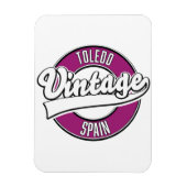 Toledo spanje retro stijl logo magneet (Verticaal)