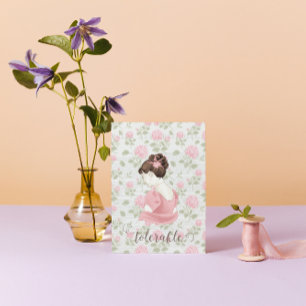 Tolerable - Jane Austen Floral Briefkaart