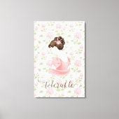 Tolerable - Jane Austen Floral  Canvas Afdruk (Voorkant)