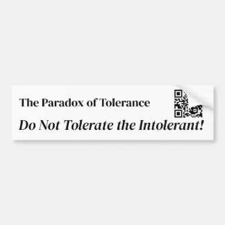 Tolerance Bumpersticker
