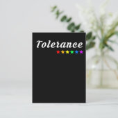 Tolérance | LGBTQ+ Pride carte postale (Debout devant)
