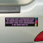 TOLERANTIE BUMPERSTICKER (Op auto)