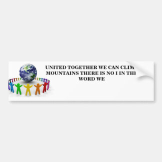 TOLERANTIE EN EENHEID BUMPERSTICKER