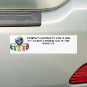 TOLERANTIE EN EENHEIDSBUMPERSTICKER BUMPERSTICKER (Op auto)