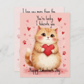 💘🐈Tolerantly Yours Feestdagenkaart (Voorkant / Achterkant)