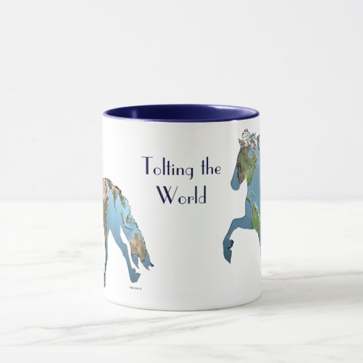 Tolheffing op de wereld mok (Midden)