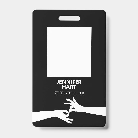 tolk badge (Voorkant)