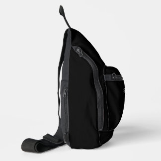 Tolk gebarentaal heuptas zwart sling bag