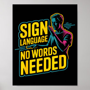 Tolk gebarentaal werkgelegenheid doofheid interpre poster