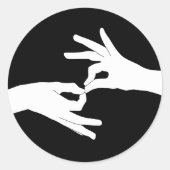 tolk ronde sticker (Voorkant)