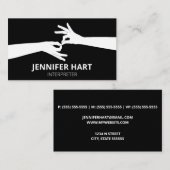 tolk visitekaartje (Voorkant / Achterkant)