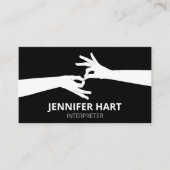 tolk visitekaartje (Voorkant)