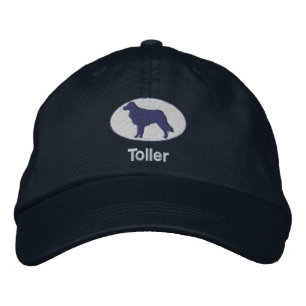 Toller geborduurd Pet (blauw)