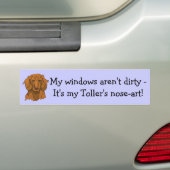 Toller Nose Bumpersticker (Op auto)