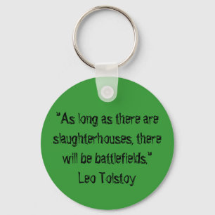 Tolstoy Vegetarian Quote Sleutelhanger