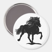 Töltendes Islandpferd Magneet (Voorkant / Achterkant)