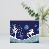 Tölter im Schnee Briefkaart (Staand voorkant)