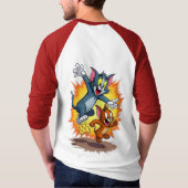 Tom and Jerry Classic Cartoon Chase T-Shirt (Dos)