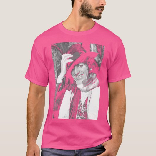 Tom Baker, de vierde Doctor Who (1975) T-shirt (Voorkant)