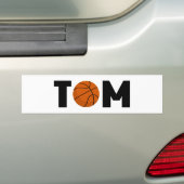 Tom Basketball Bumpersticker (Op auto)