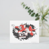 Tom Black en Red Logo Briefkaart (Staand voorkant)