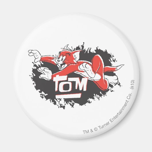 Tom Black en Red Logo Magneet (Voorkant)