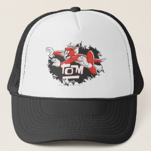 Tom Black en Red Logo Trucker Pet