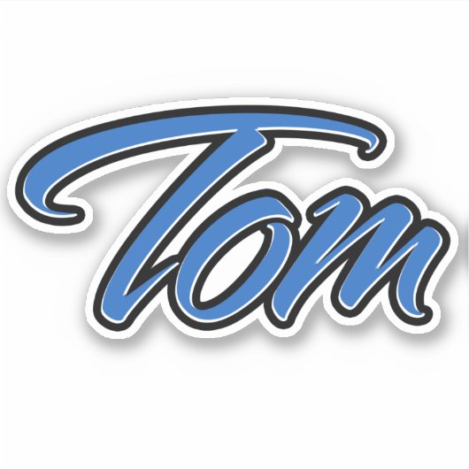 Tom Blue Autocollants Sticker Stickerset (Devant)