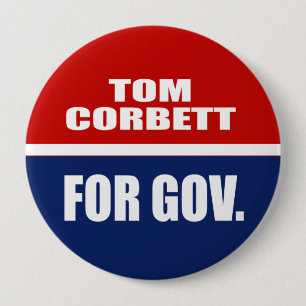 TOM CORBETT FOR GOVERNOR RONDE BUTTON 4,0 CM