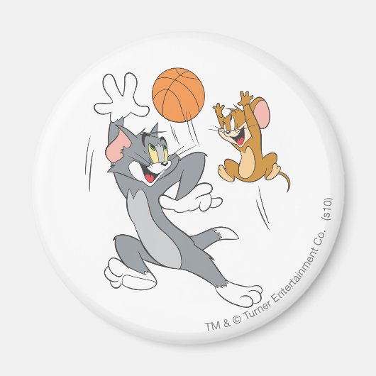 Tom en Jerry Basketball 1 Magneet (Voorkant)