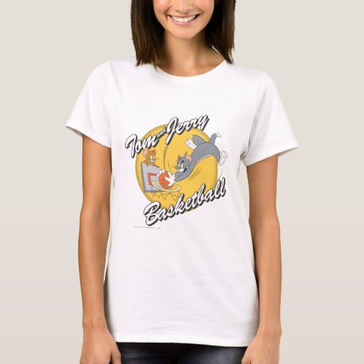 Tom en Jerry Basketball 2 T-shirt (Voorkant)