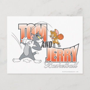 Tom en Jerry Basketball 3 Briefkaart