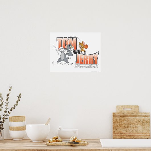 Tom en Jerry Basketball 3 Poster (Keuken)