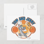 Tom en Jerry Basketball 4 Briefkaart (Voorkant / Achterkant)