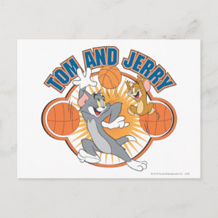 Tom en Jerry Basketball 4 Briefkaart