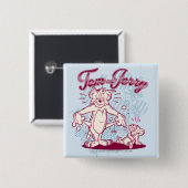 Tom en Jerry Broke Vierkante Button 5,1 Cm (Voorkant /achterkant)